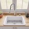 Alfi Brand White 27" x 18" Fireclay Undermount / Drop In Firelcay Kitchen Sink ABF2718UD-W - alternate 8